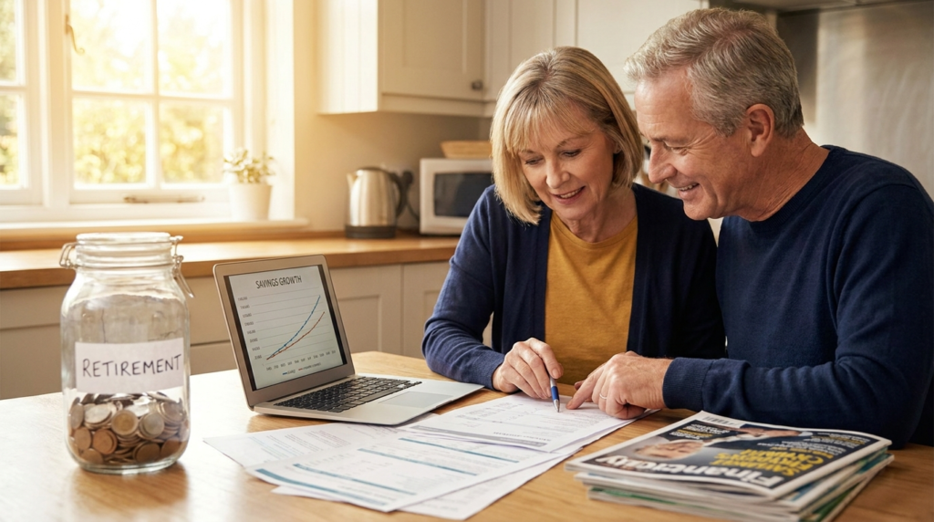 How Much Do I Need to Retire in 2026? The Real Number for Your Situation 1 Retired couple reviewing their retirement plan and savings number for 2026